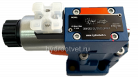 DBW10A2-5X/200XYCG24N9K4 - Предохранительный клапан Ду10 с давлением настройки до 200 бар, управление - X и Y - внешние с разгрузкой A = закрыт с электроуправлением G24