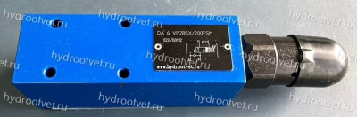 DA6VA2B5X/200FSM - Разгрузочный предохранительный клапан Ду6 с давлением настройки до 200 бар, подключение насоса в канал А
