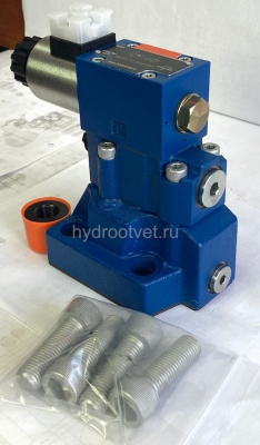 DBW20B2-5X/315YCG24N9K4 - Предохранительный клапан Ду25 с давлением настройки до 315 бар, управление - Y - внешний дренаж с разгрузкой B = открыт с электроуправлением G24